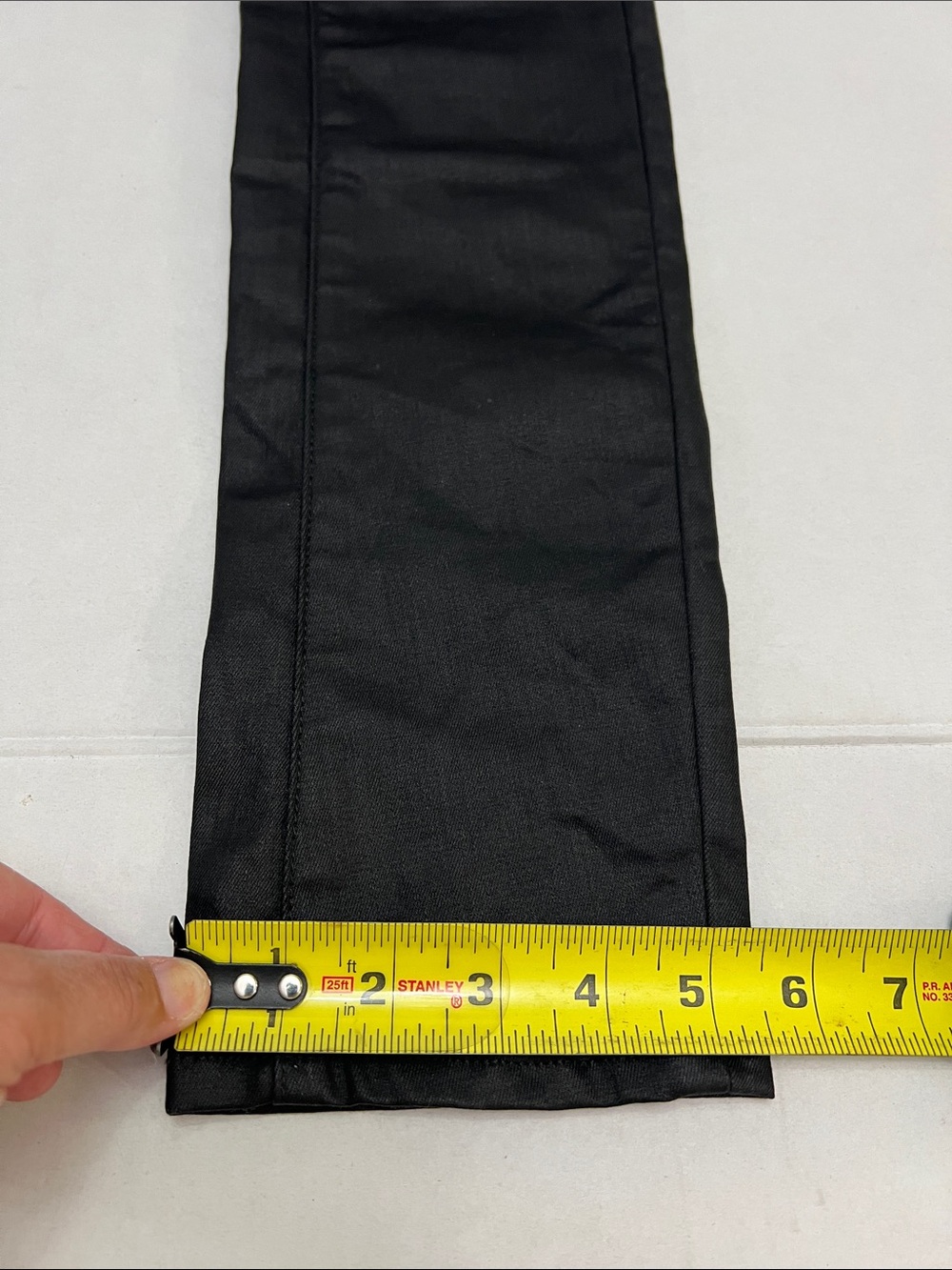 G-Star Raw 3301 Mid Skinny Black Coated Wax Moto Jeans jeggings women’s size - Picture 12 of 12